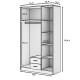 Kleiderschrank Veito (120cm)