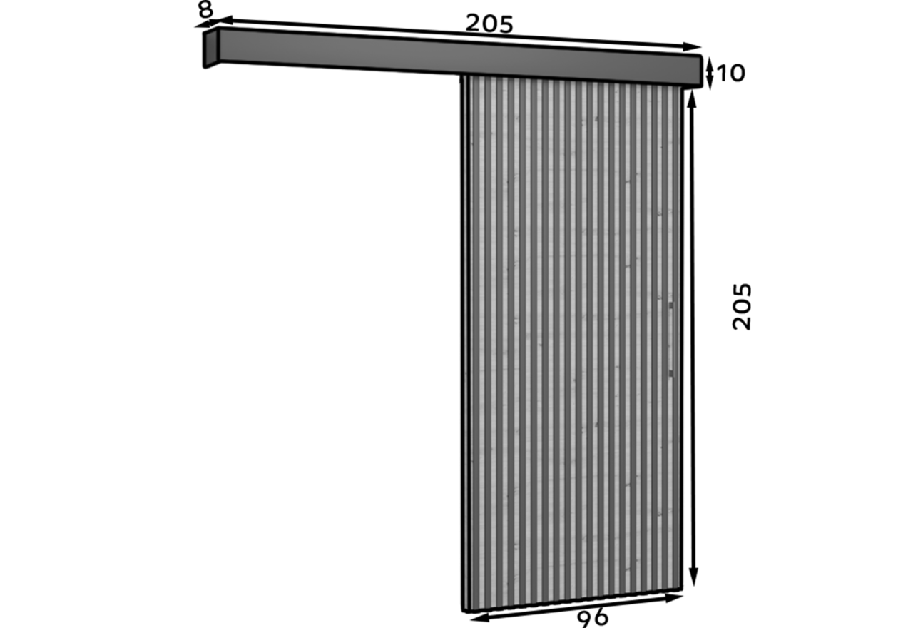Schiebetüren Noville >96cm<