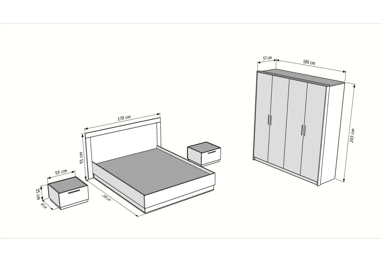 Schlafzimmer Set Tetrix