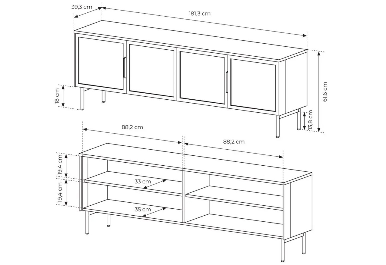  TV Lowboard Frank