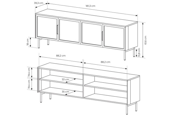  TV Lowboard Frank