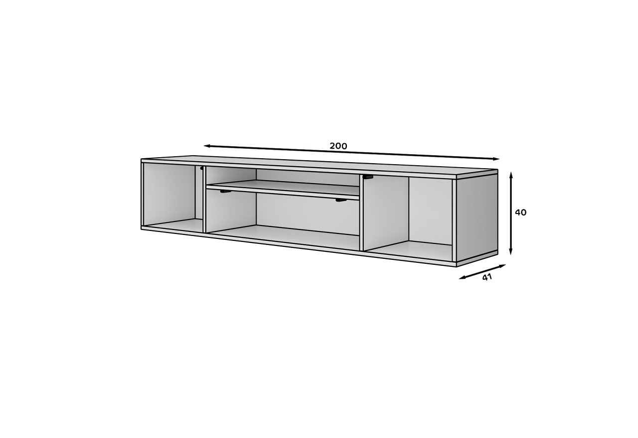 TV Lowboard Piano 