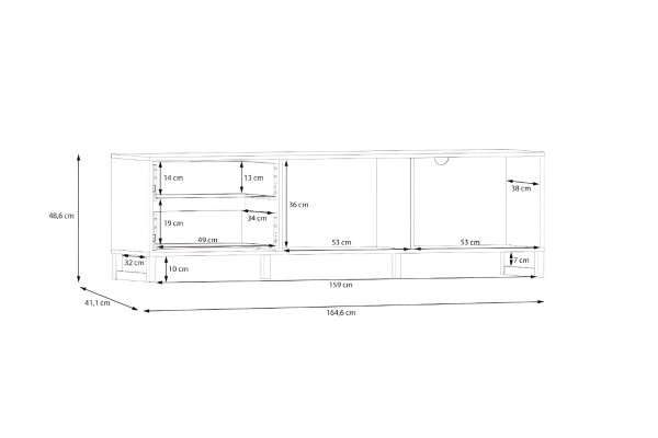 TV Lowboard Silba Lux