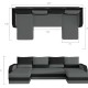 Ecksofa  Pavilon-U