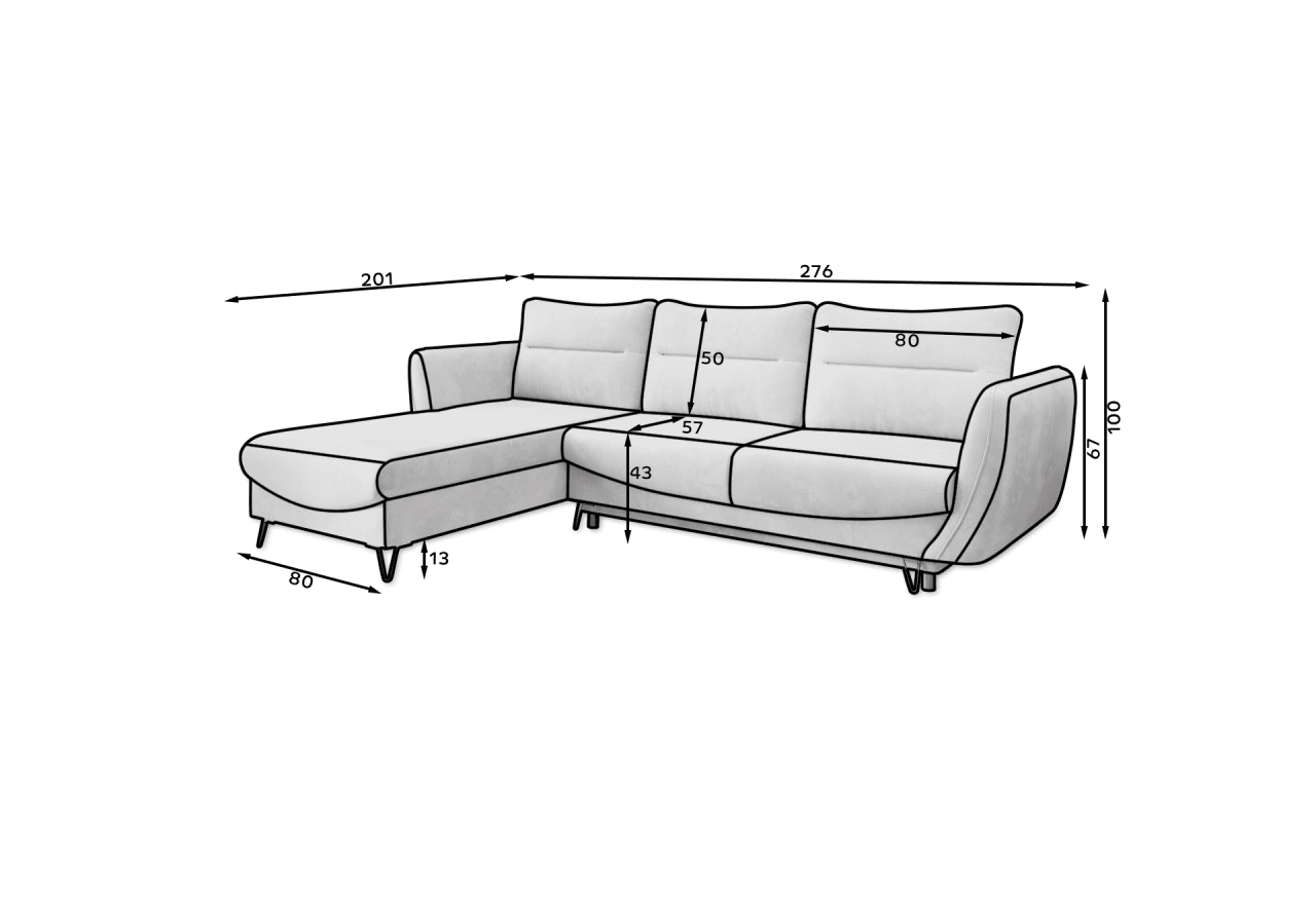 Ecksofa Astra L