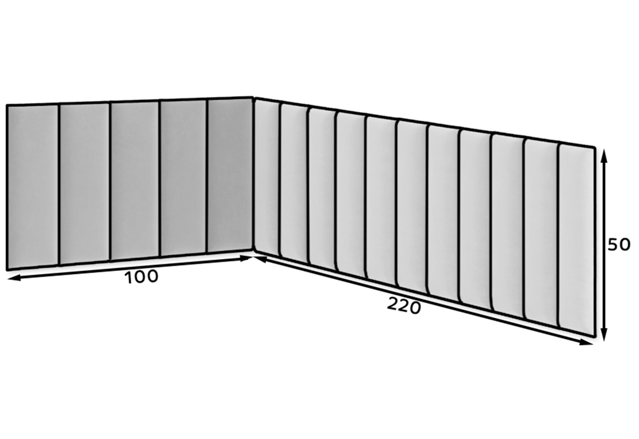 Wandpaneel Ratta (100x220x50)