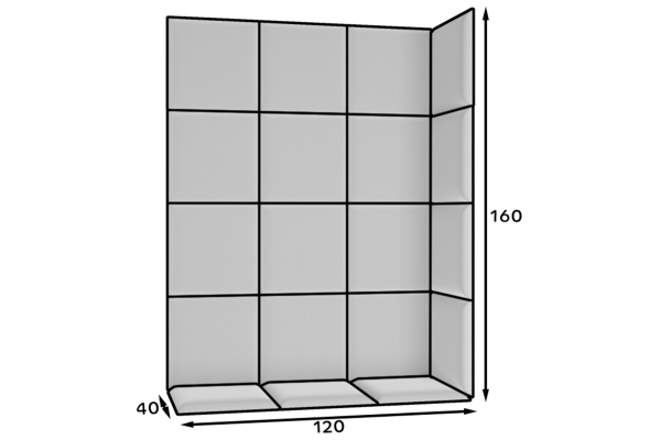 Wandpaneel Ratta (120x160x40)