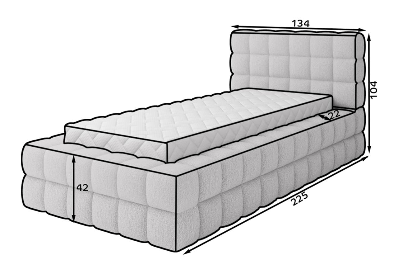Bett Dario XS (90x200)
