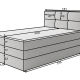 Boxspringbett Robin SX (120x200)