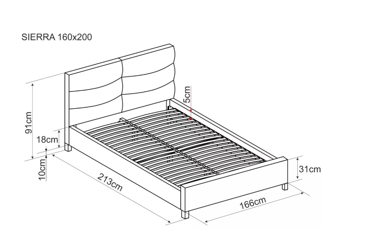 Bett Sierra M (160x200)