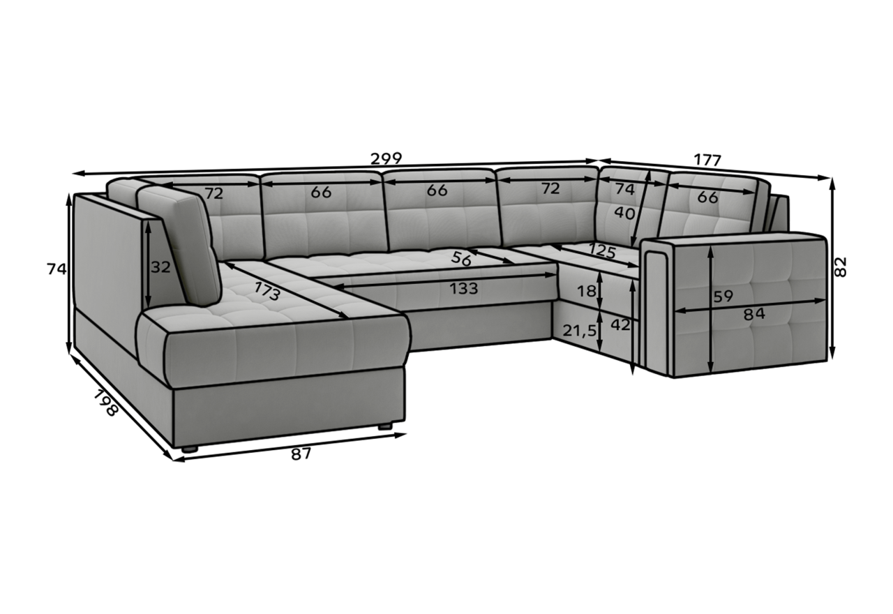 Ecksofa Ariane UL