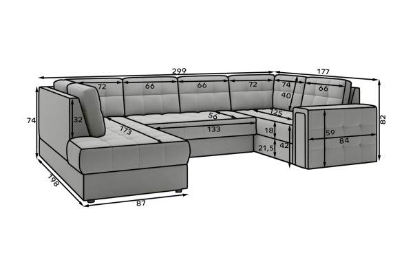 Corner Sofa Ariane UL