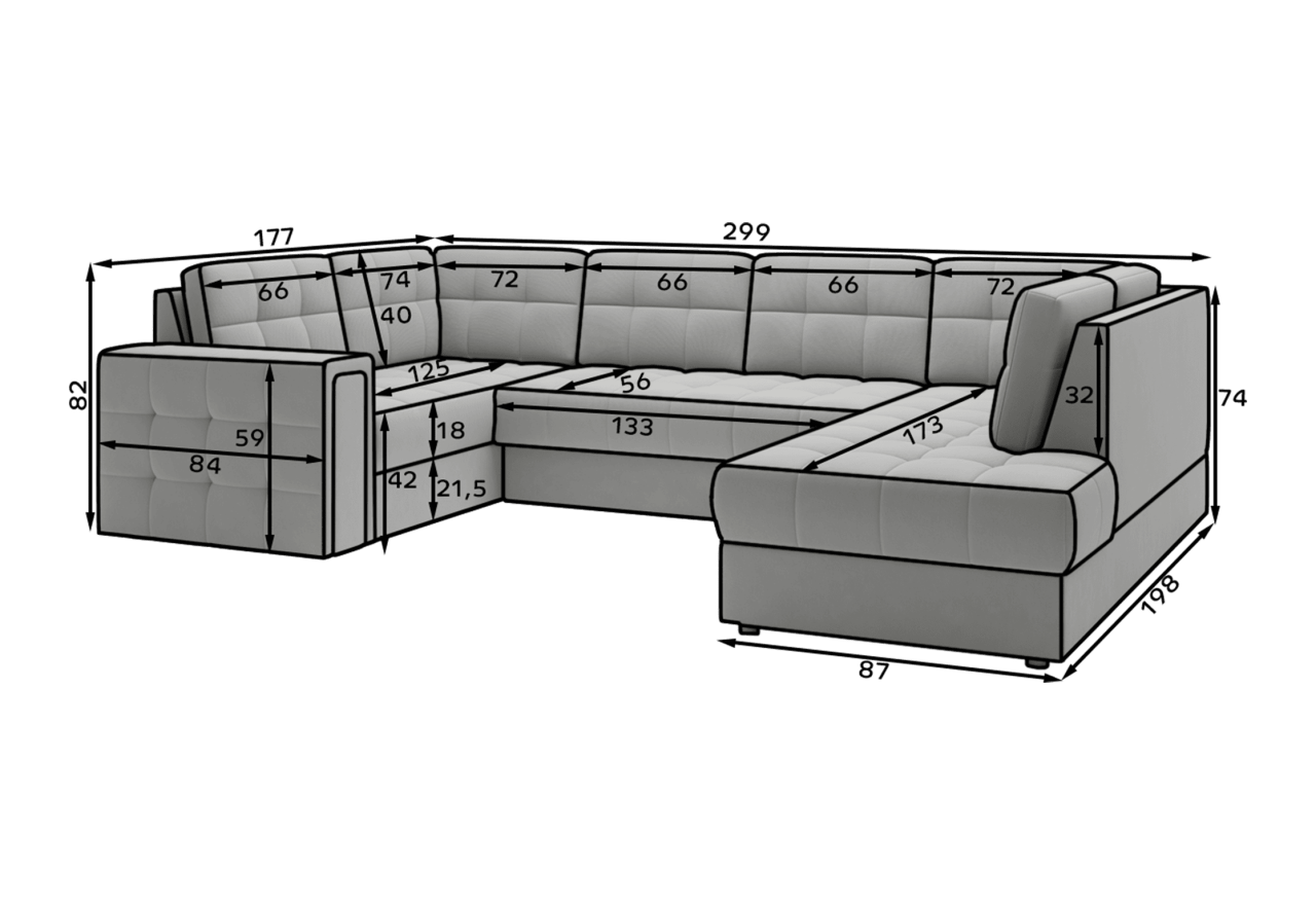 Ecksofa Ariane UR