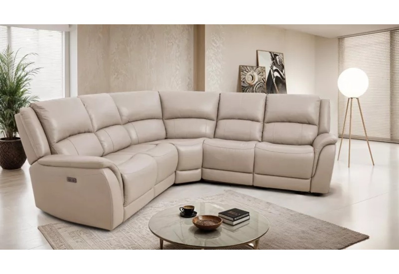 Ecksofa Bergamo (Leder)
