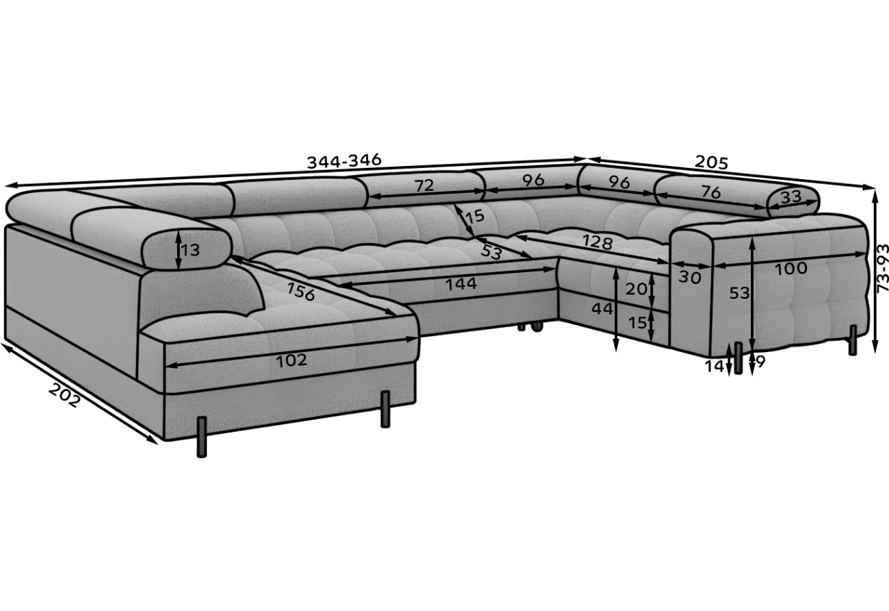 Ecksofa Brasilia UL