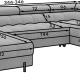 Ecksofa Brasilia UL
