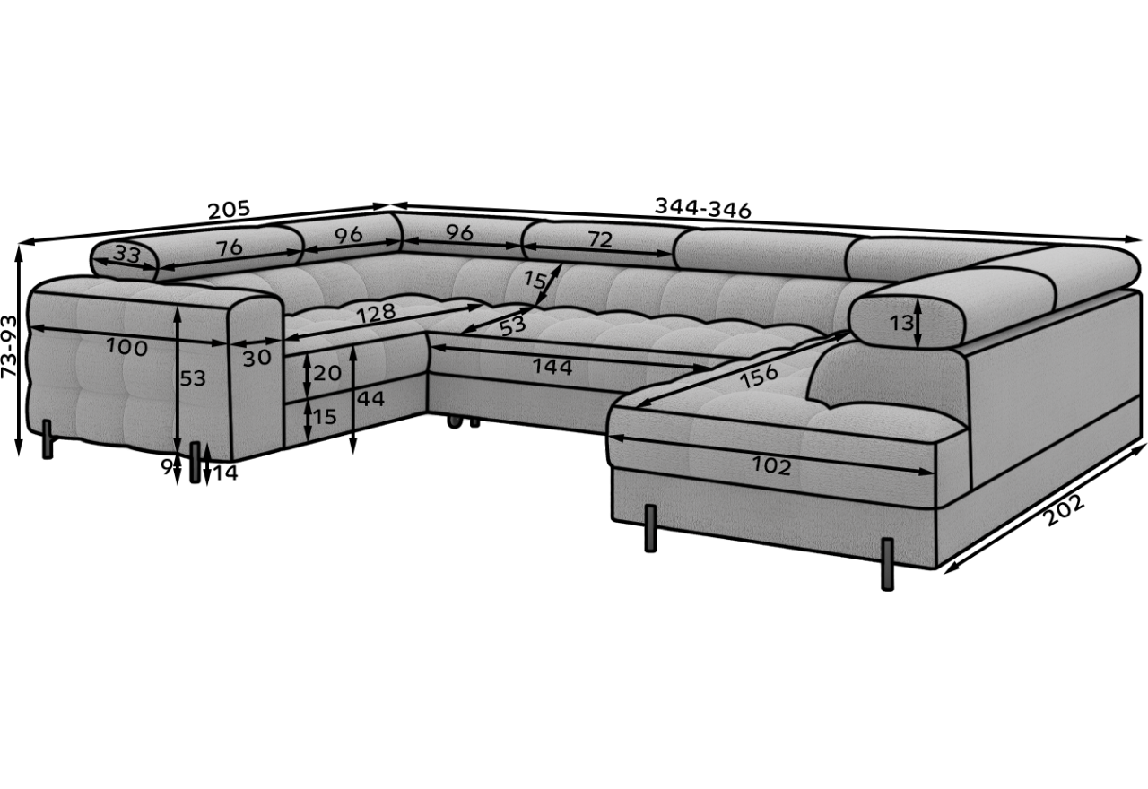Ecksofa Brasilia UR