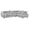 Ecksofa Latina R/An Lager