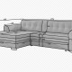 Ecksofa Merati R/ ab Lagar