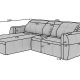 Ecksofa Milito L