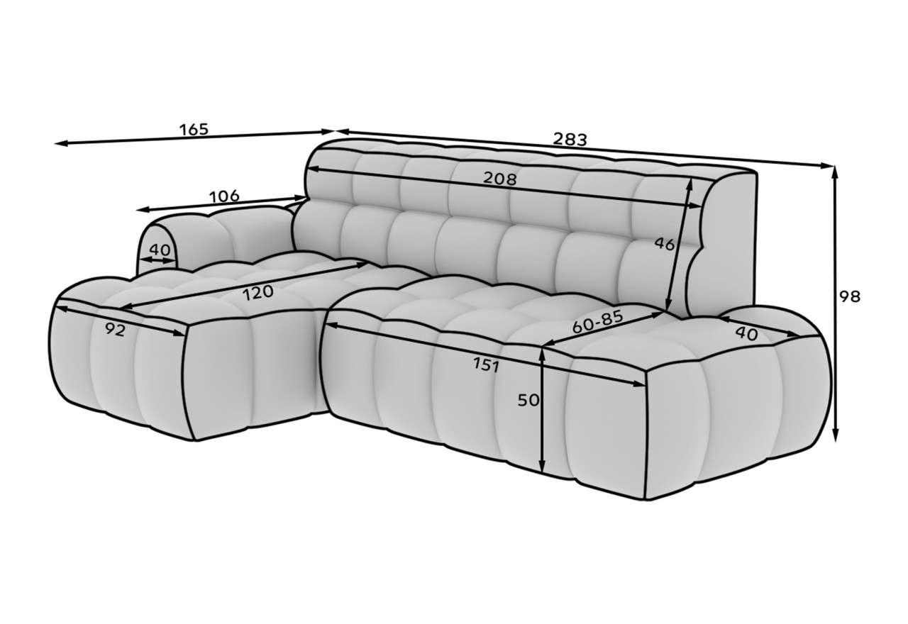 Ecksofa Olimpia L