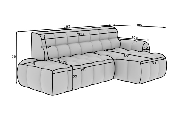 Ecksofa Olimpia R