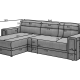 Ecksofa Polo L