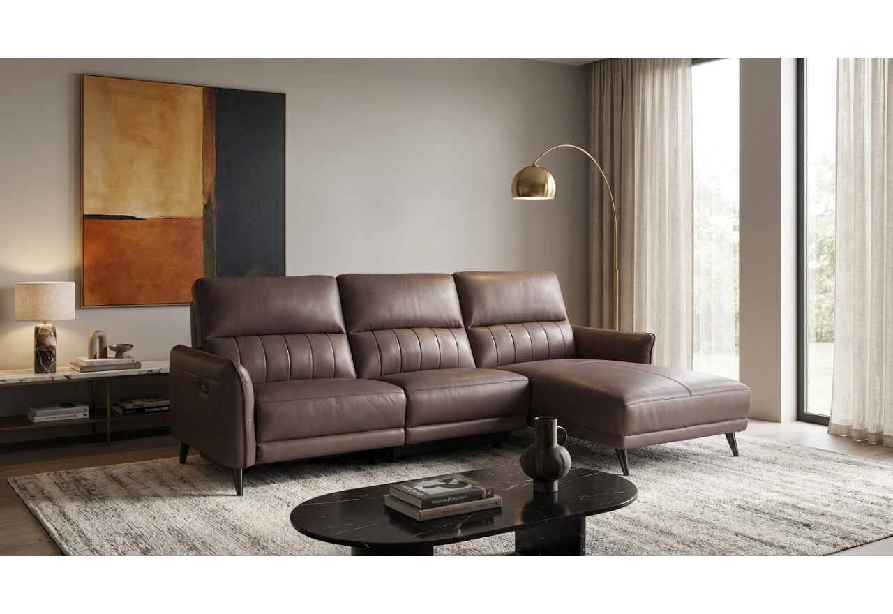 Ecksofa Ragusa R (Leder)