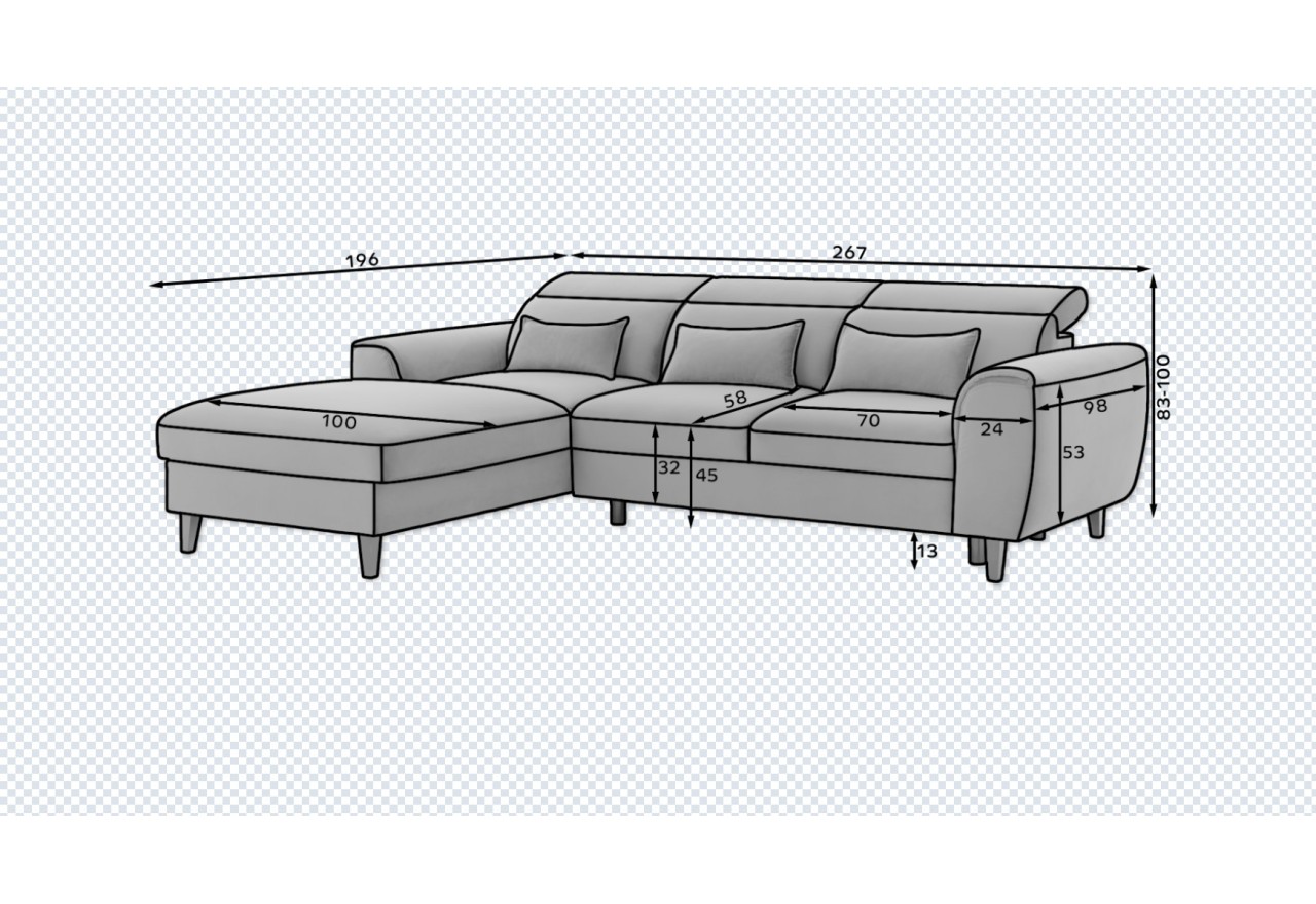 Ecksofa Toscana  L Ecksofa Toscana  L