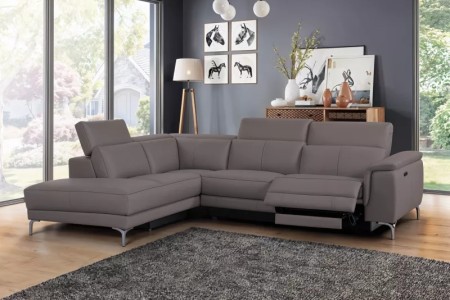Ecksofa Venis L (Leder)