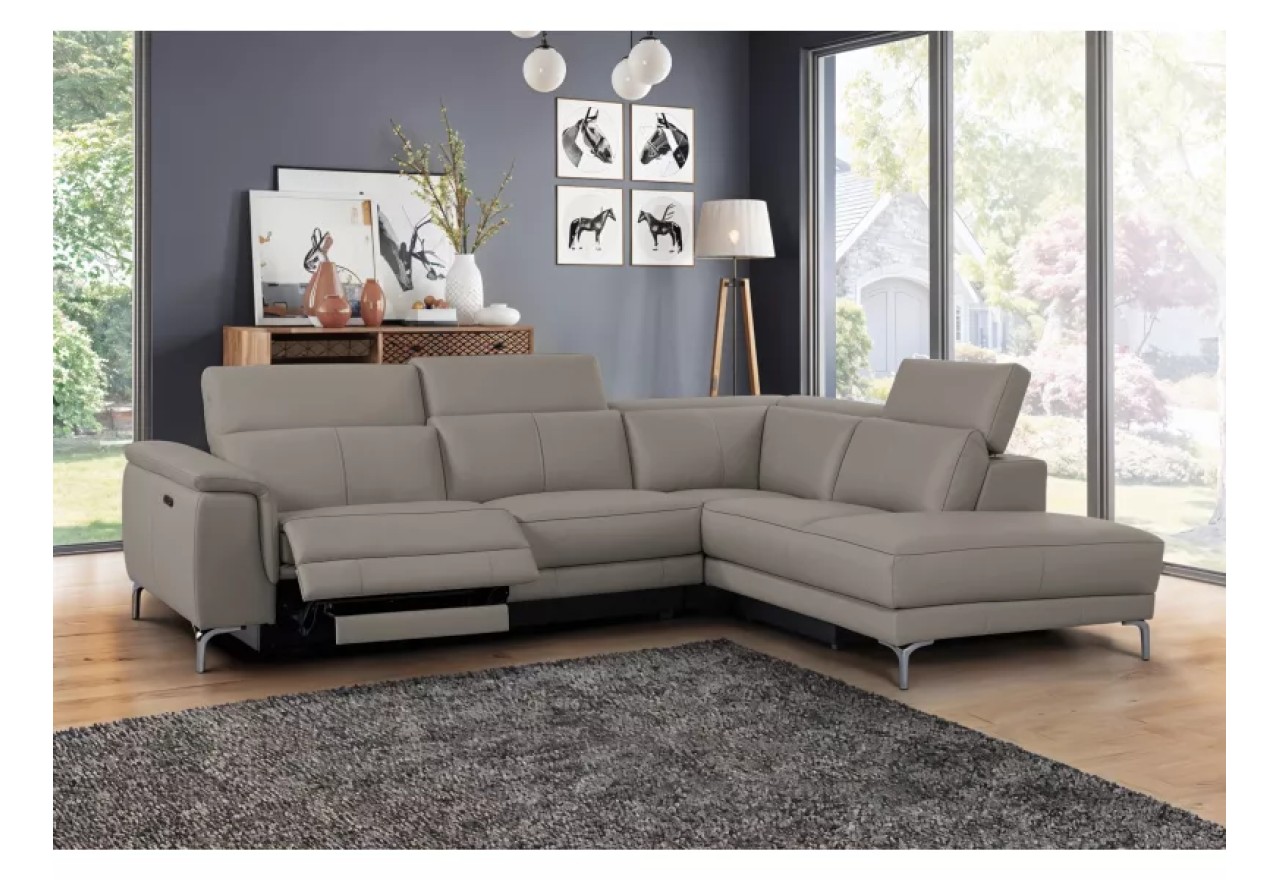 Ecksofa Venis R (Leder)