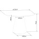 Esstisch Angel Premium (o120x76) Esstisch Angel Premium (o120x76)