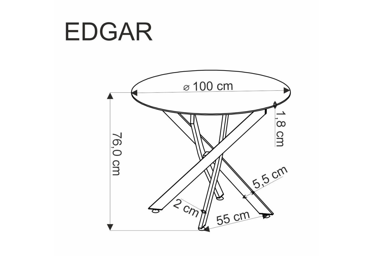 Esstisch Edgar (o100x76) Esstisch Edgar (o100x76)