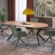 Esstisch Peroni Nero (75x100-250)