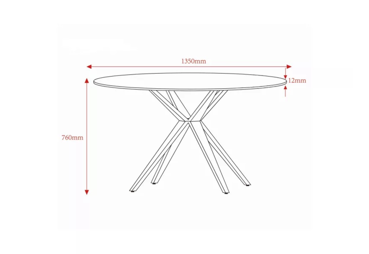 Esstisch Valera  (o135x76)