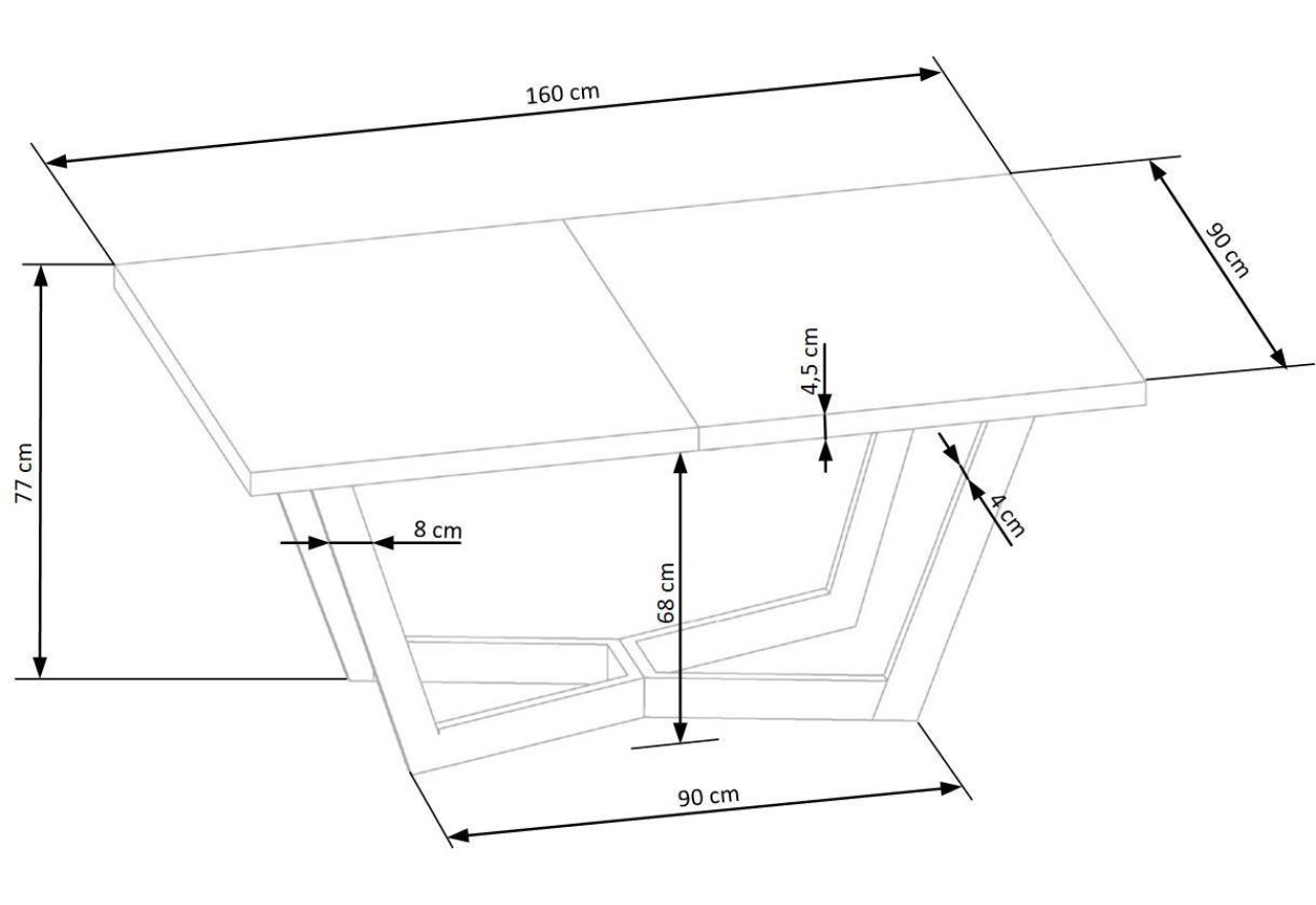 Esstisch Massive (90x160-250)