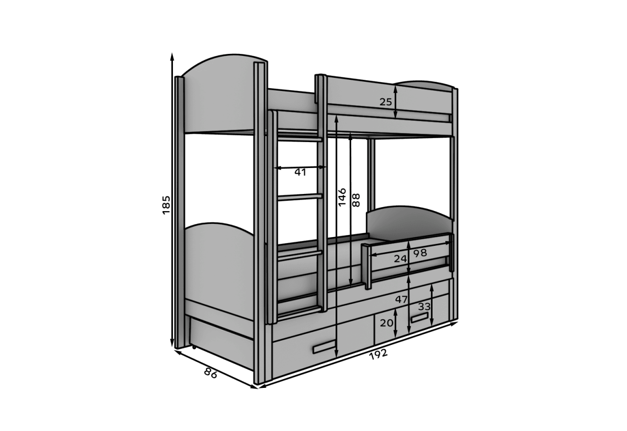 Bett Corra (90x200)