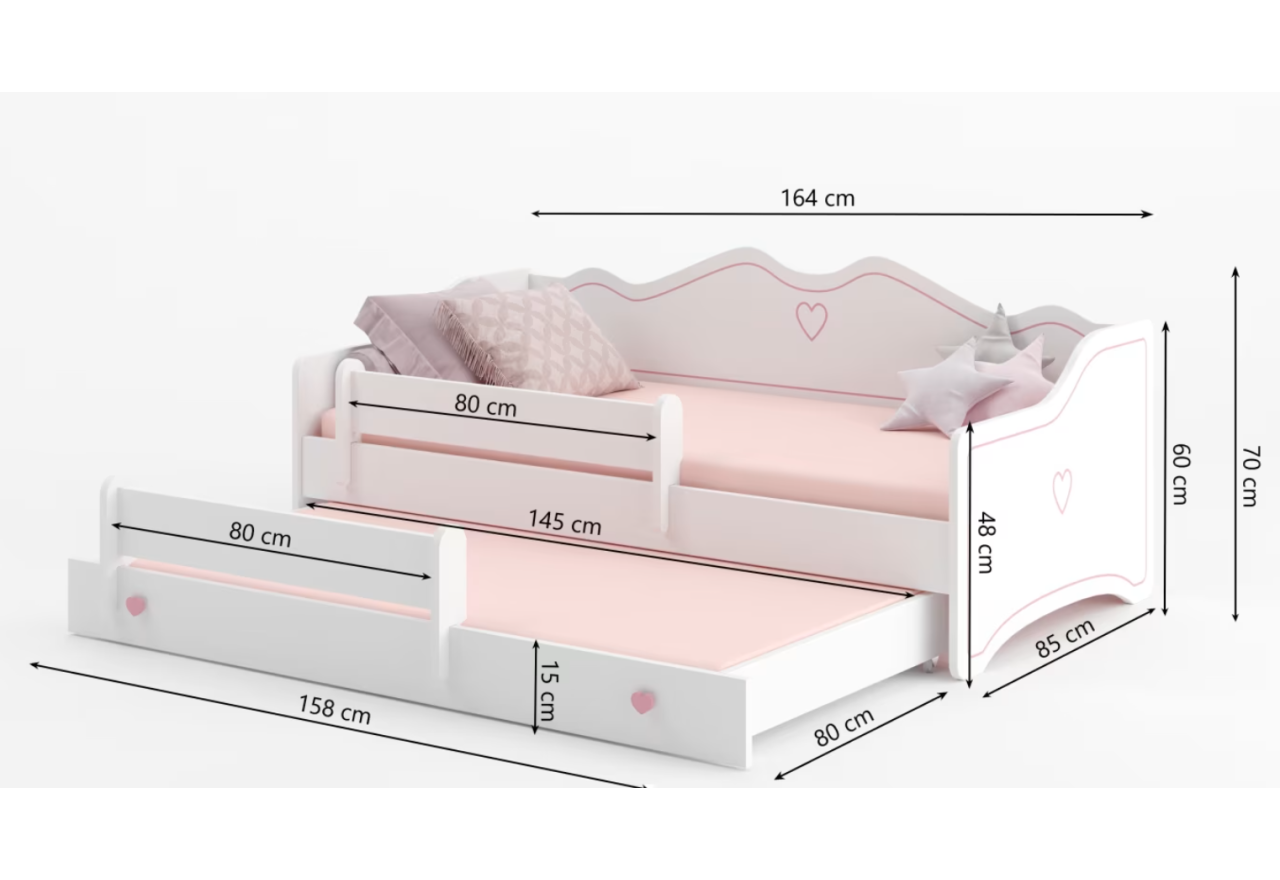 Bett Pinko Lux (80x160) Bett Pinko Lux (80x160)