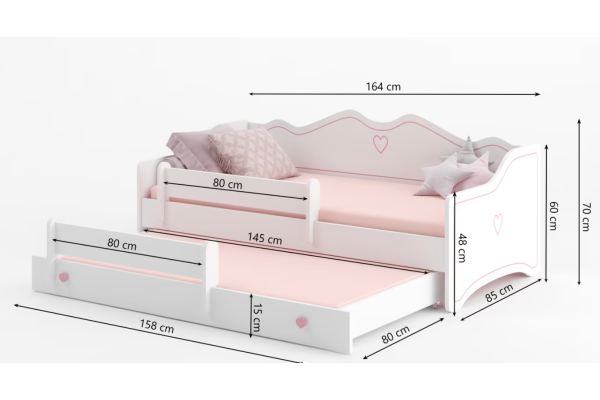 Bett Pinko Lux (80x160)