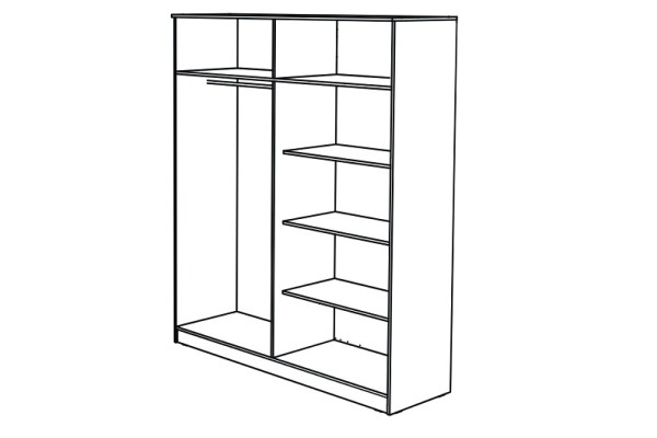 Kleiderschrank Drim L (180cm)