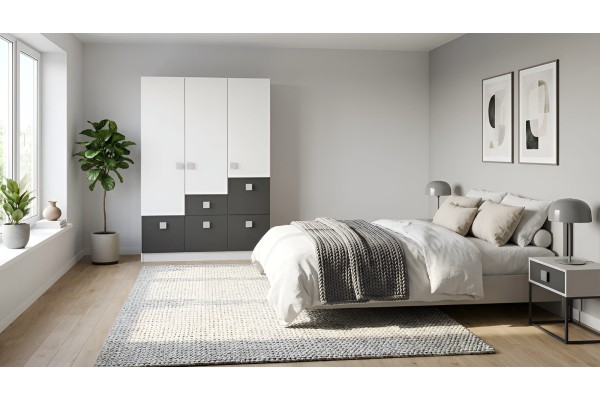 Kleiderschrank Endi M (140cm)