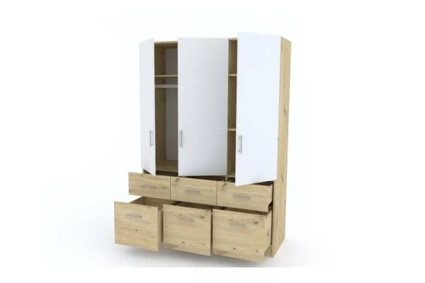 Kleiderschrank Lian M (140cm)