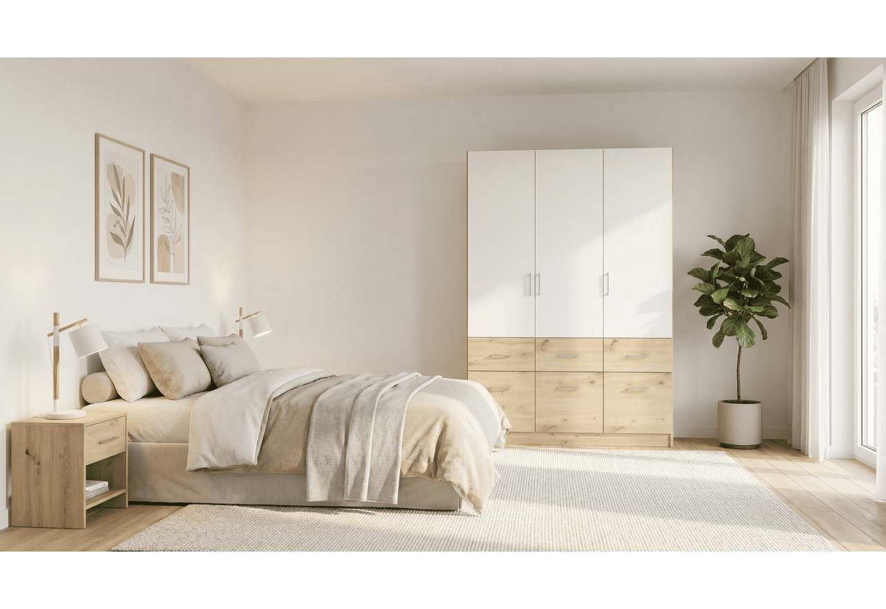 Kleiderschrank Lian M (140cm)