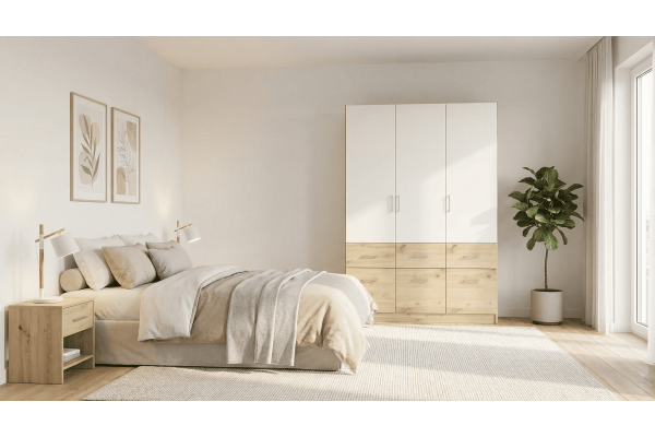 Kleiderschrank Lian M (140cm)