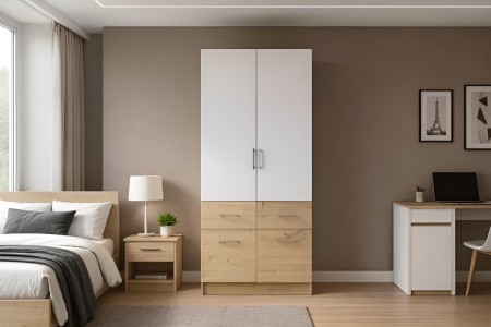 Kleiderschrank Lian S (90cm)