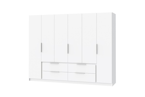 Kleiderschrank Luano Bianco (270cm)