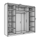 Kleiderschrank Maxi (250cm)