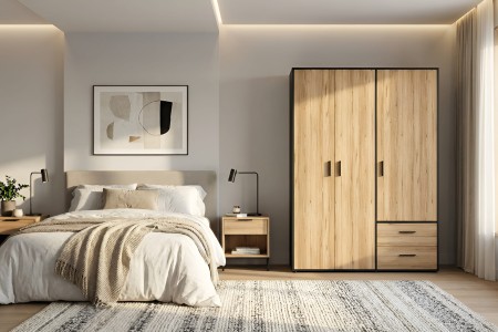 Kleiderschrank Mokaro L (145cm)