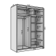 Kleiderschrank Mona  (150cm)