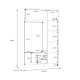 Kleiderschrank Trojanda (135cm)